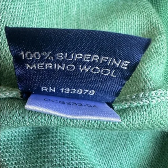 Men Augusta National Clubhouse Quarter Zip Up Made In Italy Masters wool vest M - Picture 5 of 9